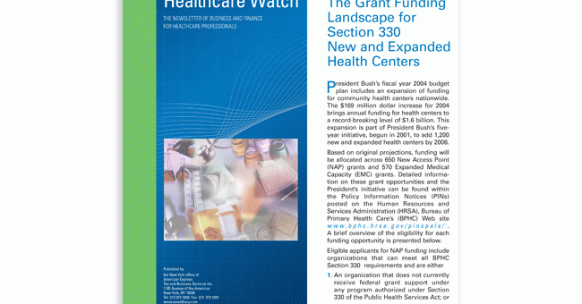 Healthcare brochure