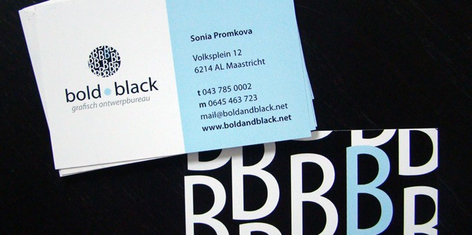bold & black visitekaartjes